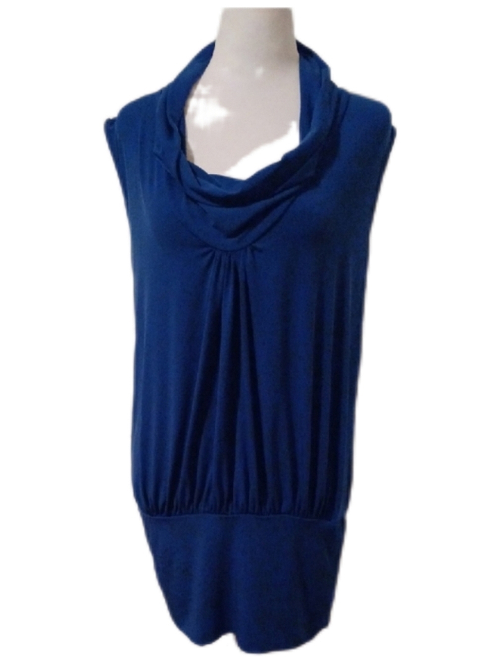 << Express Sleeveless Cowlneck Tank in Royal Blue Women's Size Small